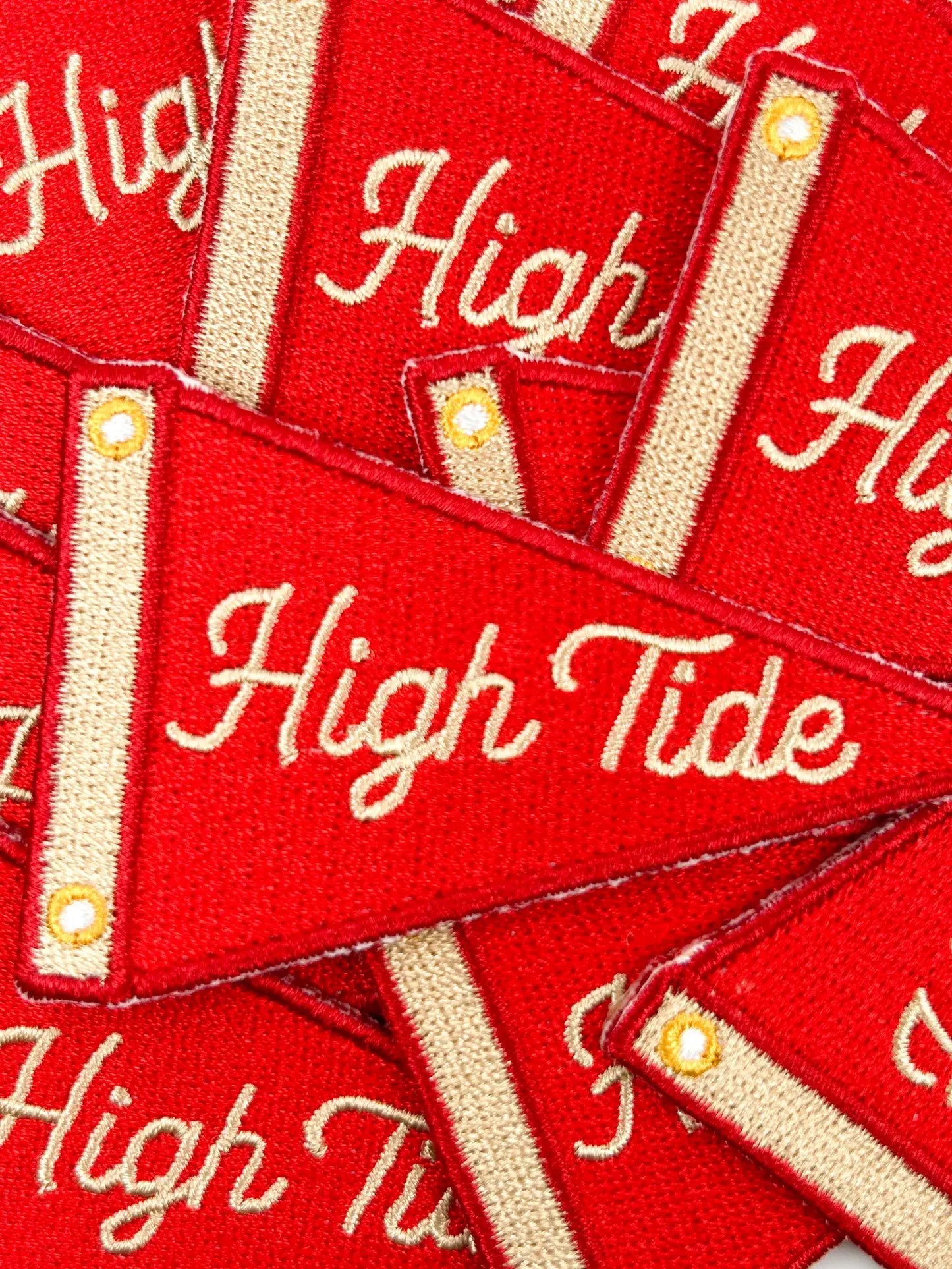 High Tide Patch Nautical Sailing Pennant Patch