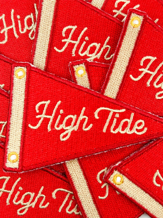 High Tide Patch Nautical Sailing Pennant Patch
