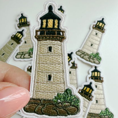 Lighthouse Embroidered Iron On Patch