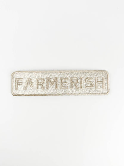 Farmerish Embroidered Iron-On Patch Homesteader Farm Garden