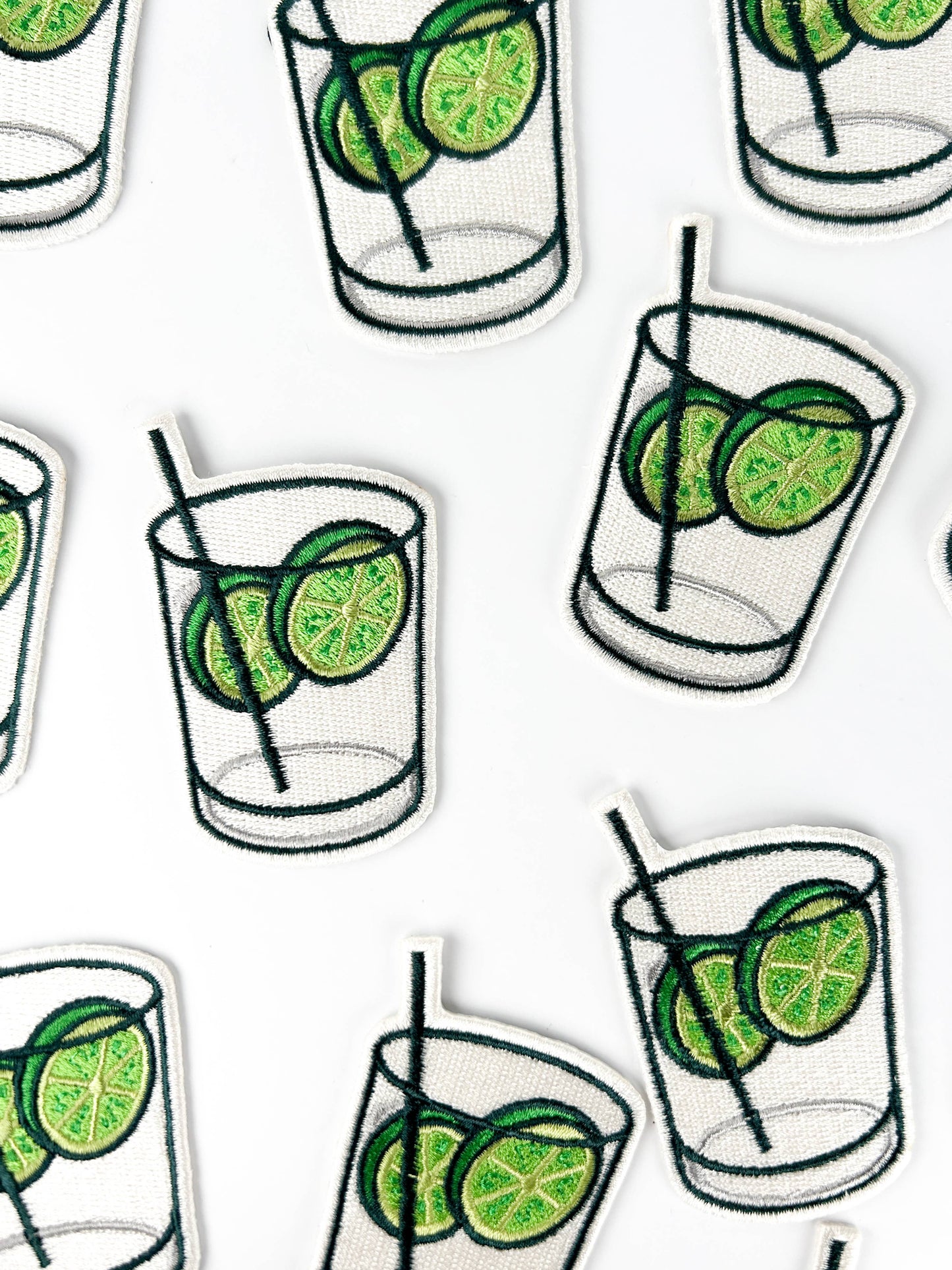 Vodka Soda Embroidered Patch Funny Cocktail Iron On Gin Hat