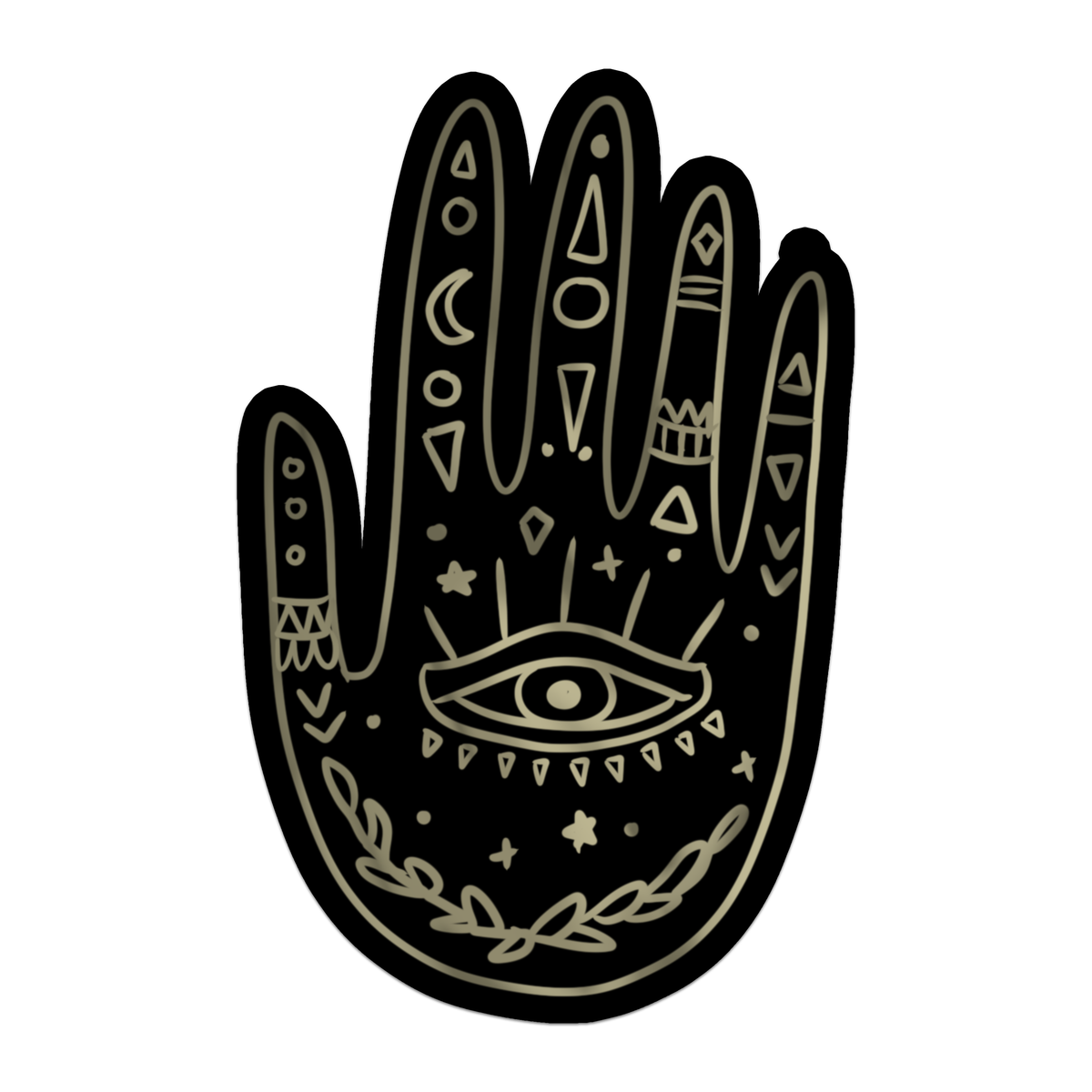 Hamsa | Hand | Evil Eye | Mindful | Waterproof Sticker | 3"