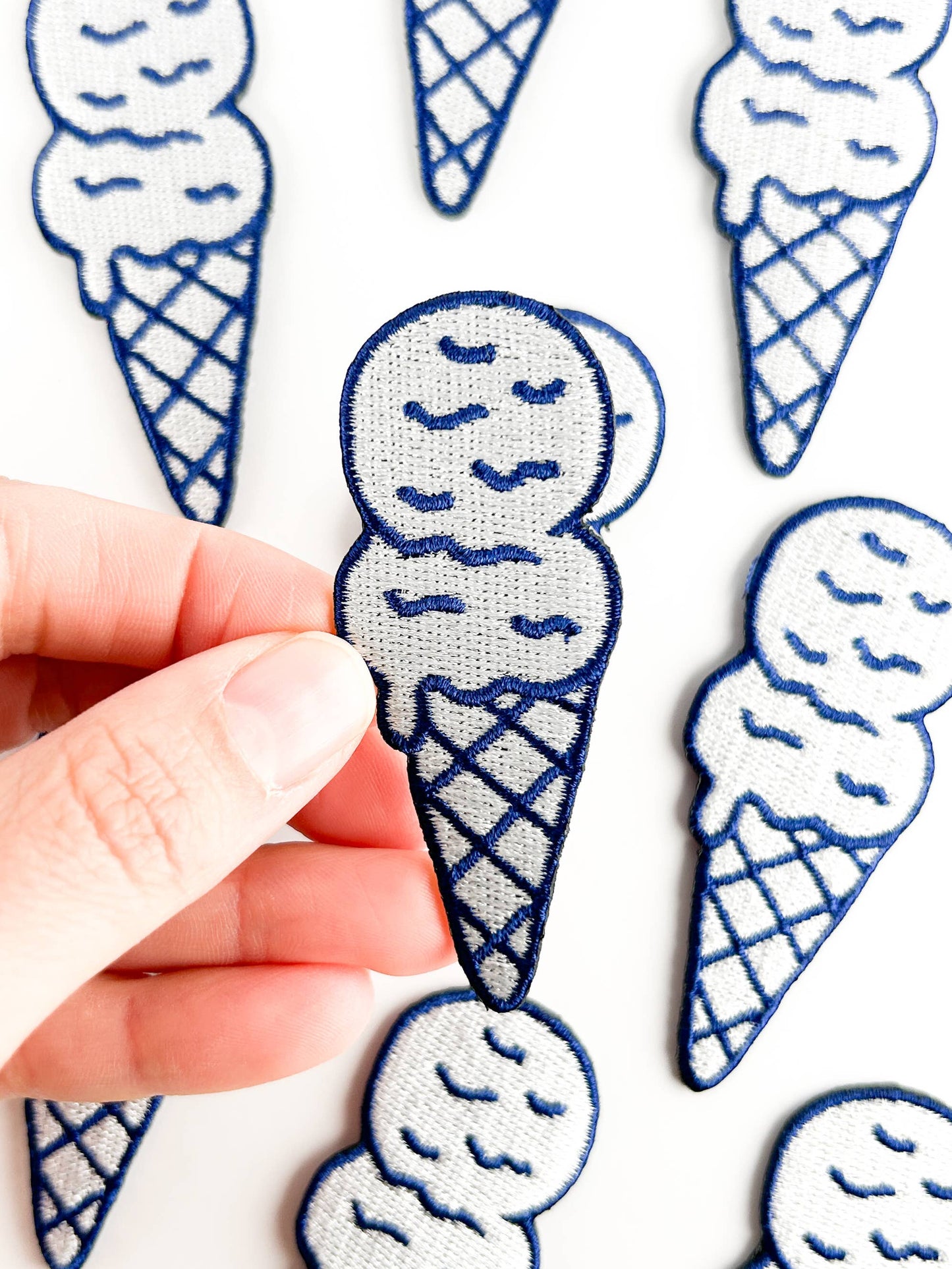 Ice Cream Embroidered Patch Cute Dessert Patch
