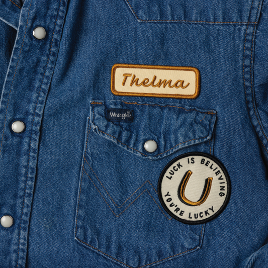 "thelma" Vintage Inspired Iron On Name Patch