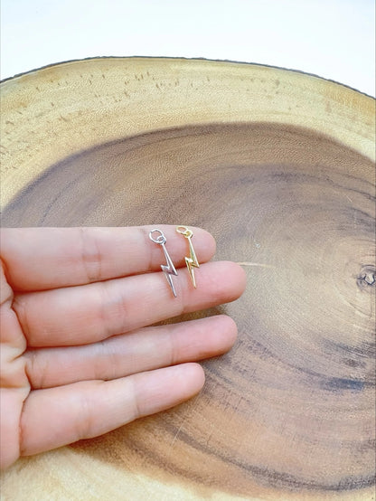 Petite Symbols- 18k Gold Filled Heart, Moon, Star & Lightning Bolt