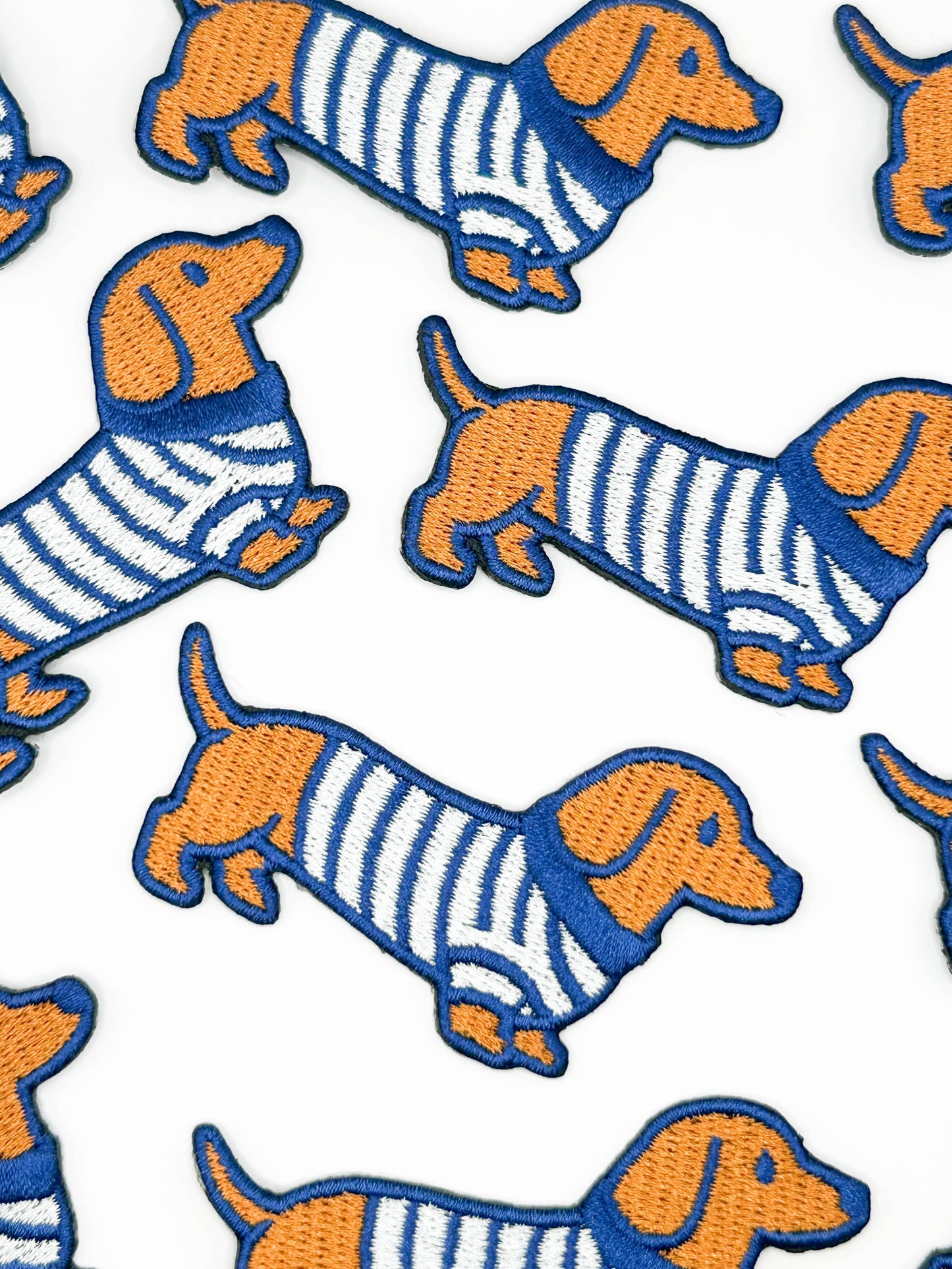 Dashing Dachshund Puppy Dog Embroidered Iron On Patch
