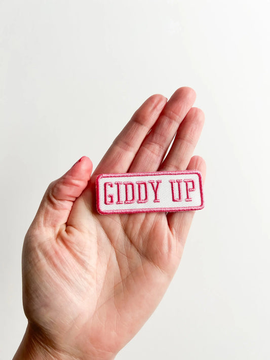 Giddy Up Patch- Pink