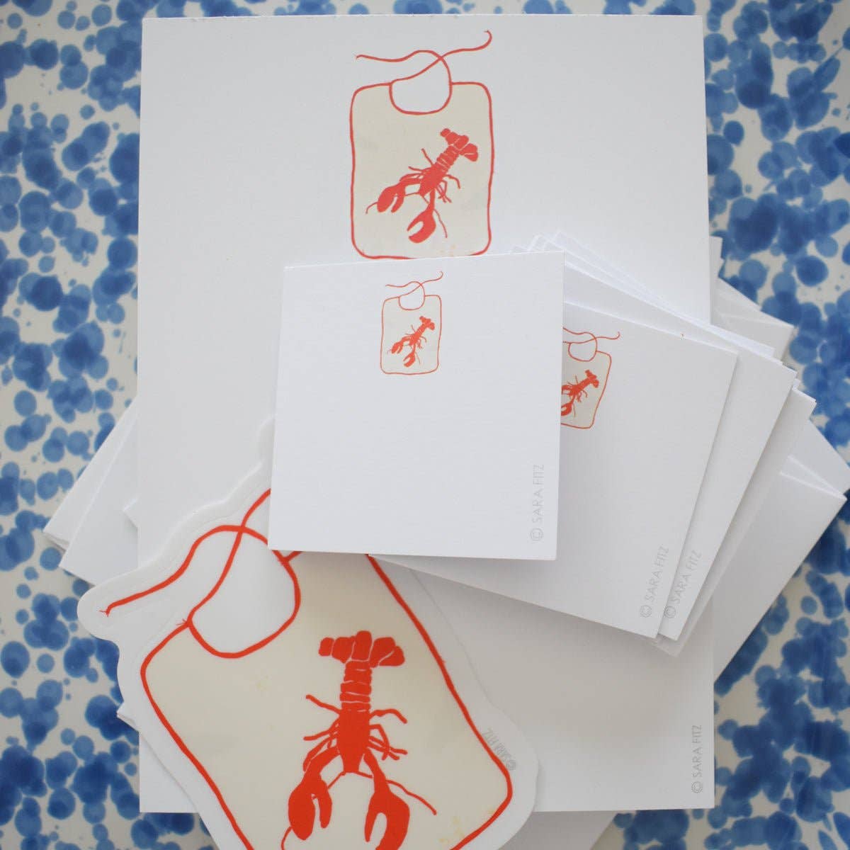 Lobster Bib Sticker