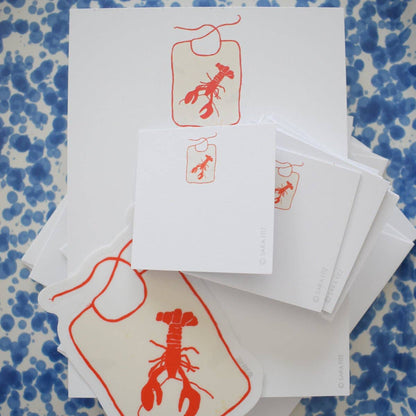 Lobster Bib Sticker