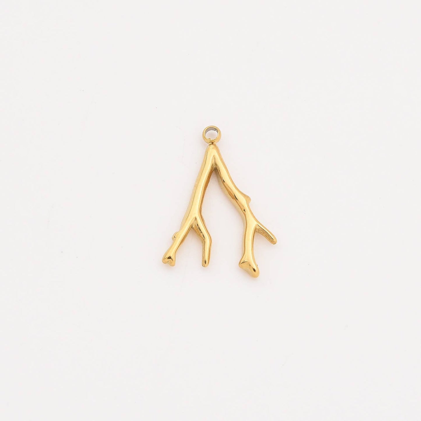 Gold Filled Coral Charm