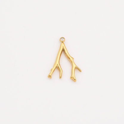 Coral Charm- 18k Gold Filled
