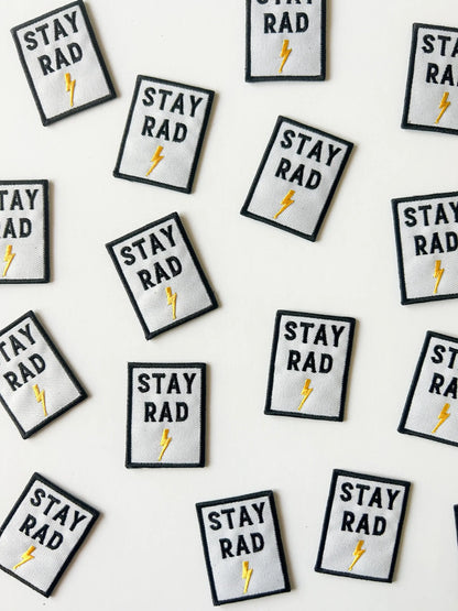 Stay Rad Embroidered Iron-On Patch