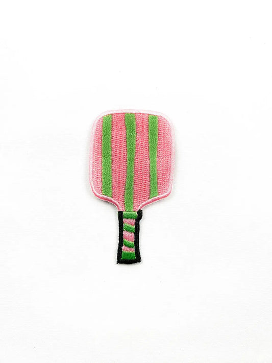Pickleball Paddle Embroidered Iron On Patch