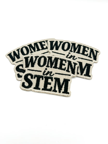 Women in STEM Embroidered Patch Empowerment Quote Patch