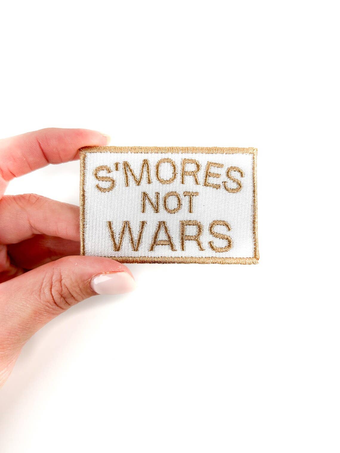S'mores Not Wars Embroidered Iron-on Sew-on Patch Camping