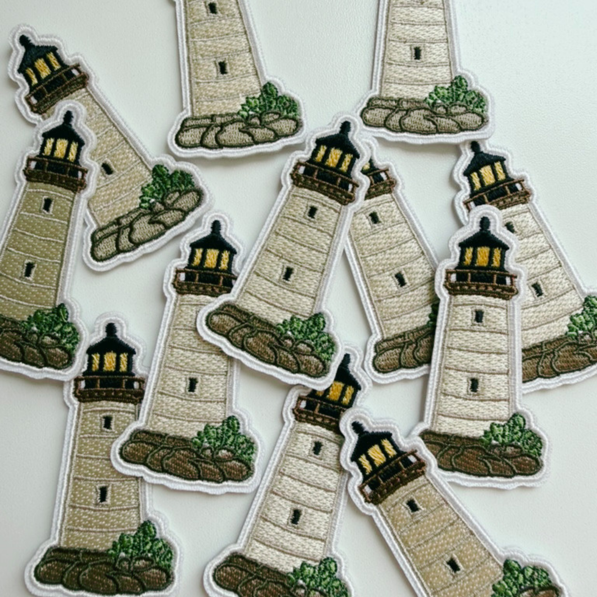 Lighthouse Embroidered Iron On Patch