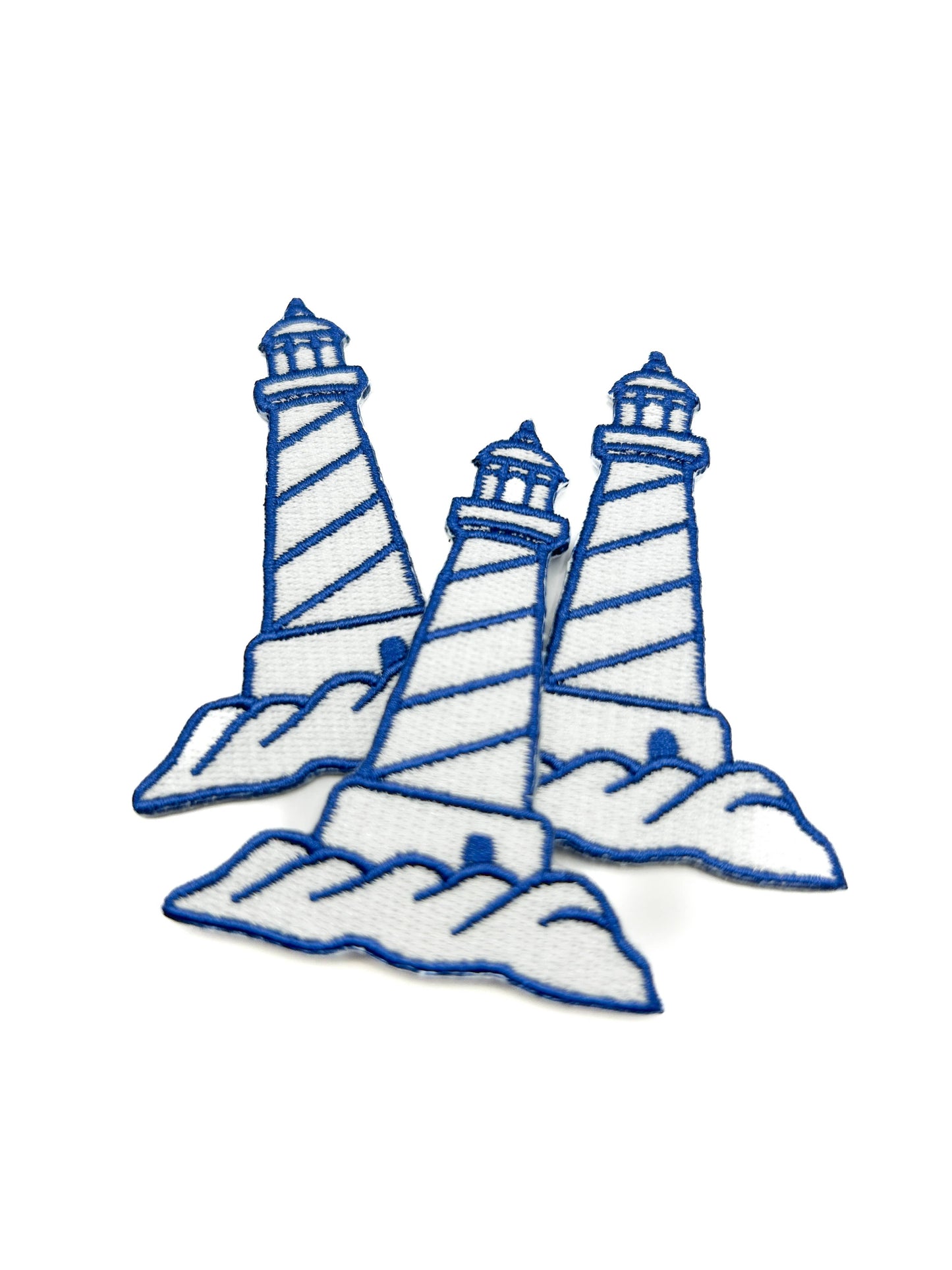 Lighthouse Embroidered Patch Coastal Nautical Beacon Patch