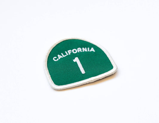 Califonria Pacific Coast Highway 1 Embroidered Iron on Patch