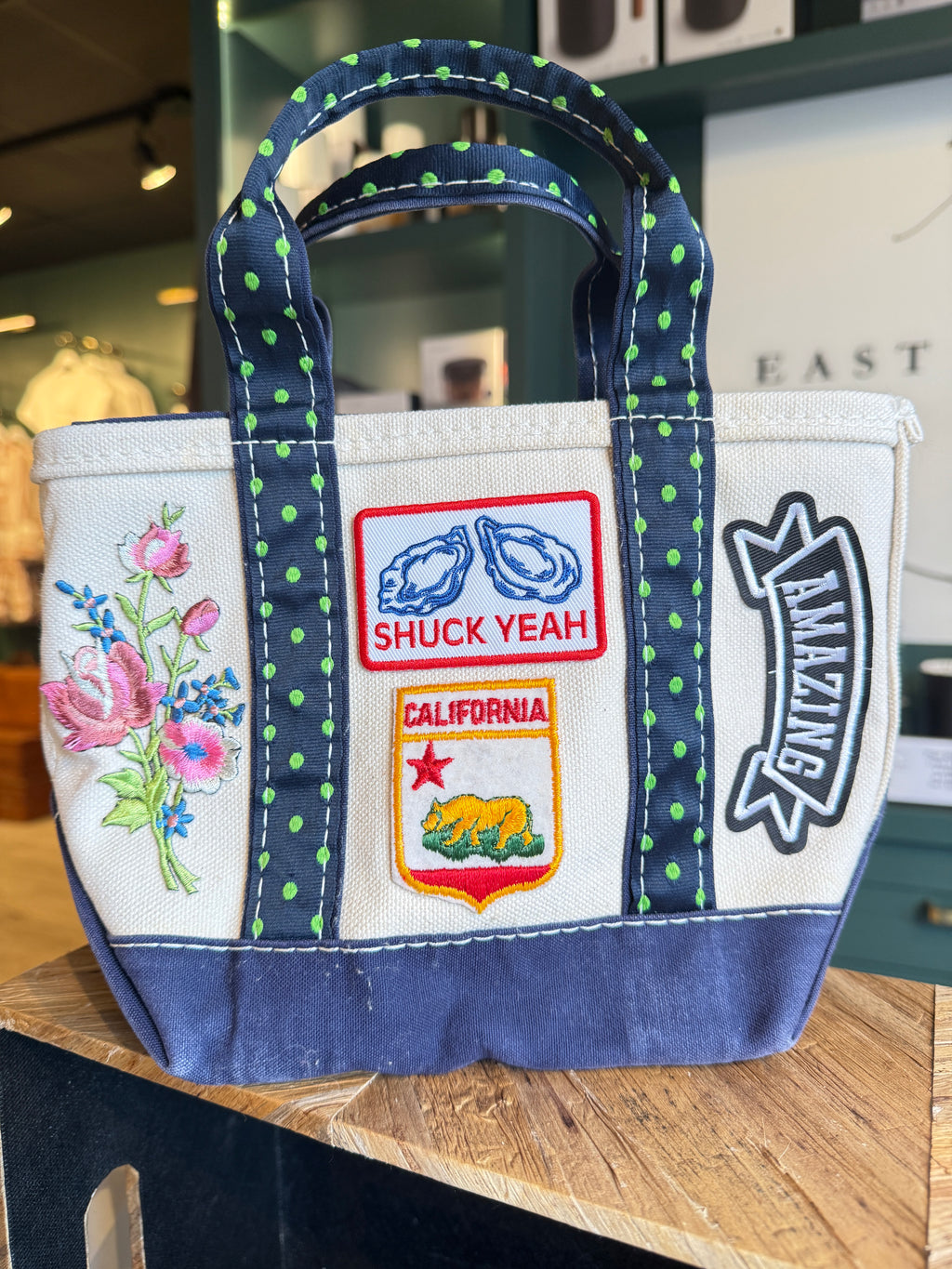 Custom Champagne Hippie Souvenir Boat and Tote- Mini