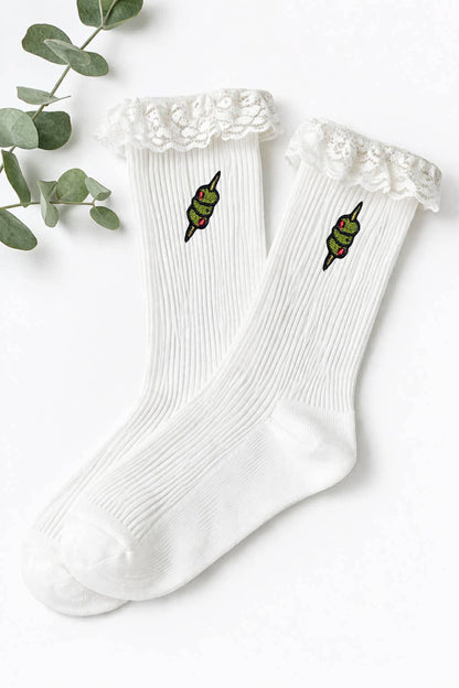 Mini Martini Olives Embroidered Patch
