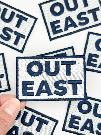 Out East Embroidered Patch Coastal, Preppy, Nautical, Travel