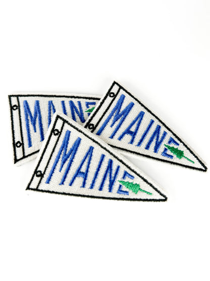 Maine Embroidered Patch State Souvenir Iron On Patch Hats