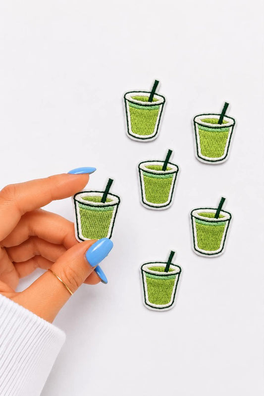 Mini Matcha Embroidered Patch