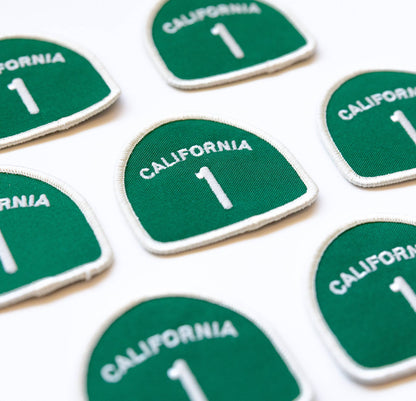 California Highway 1 Embroidered Iron on Patch