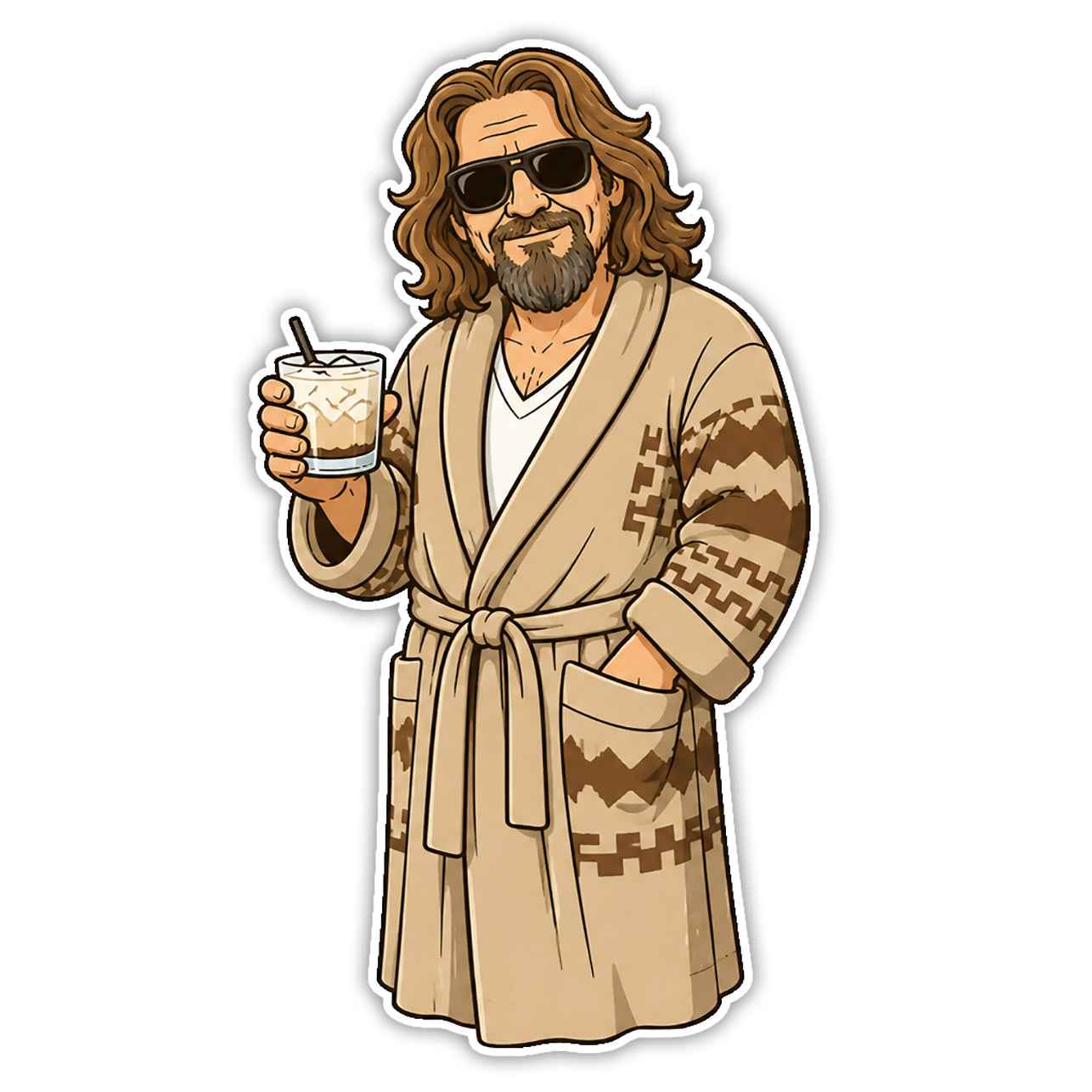 The Dude, The Big Lebowski Sticker