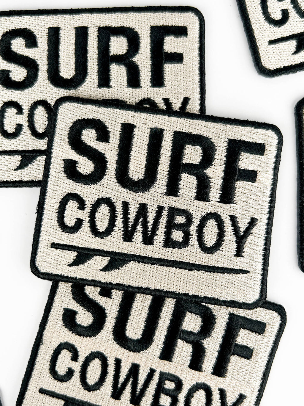 Surf Cowboy Patch | Western Surfing Embroidered Iron On