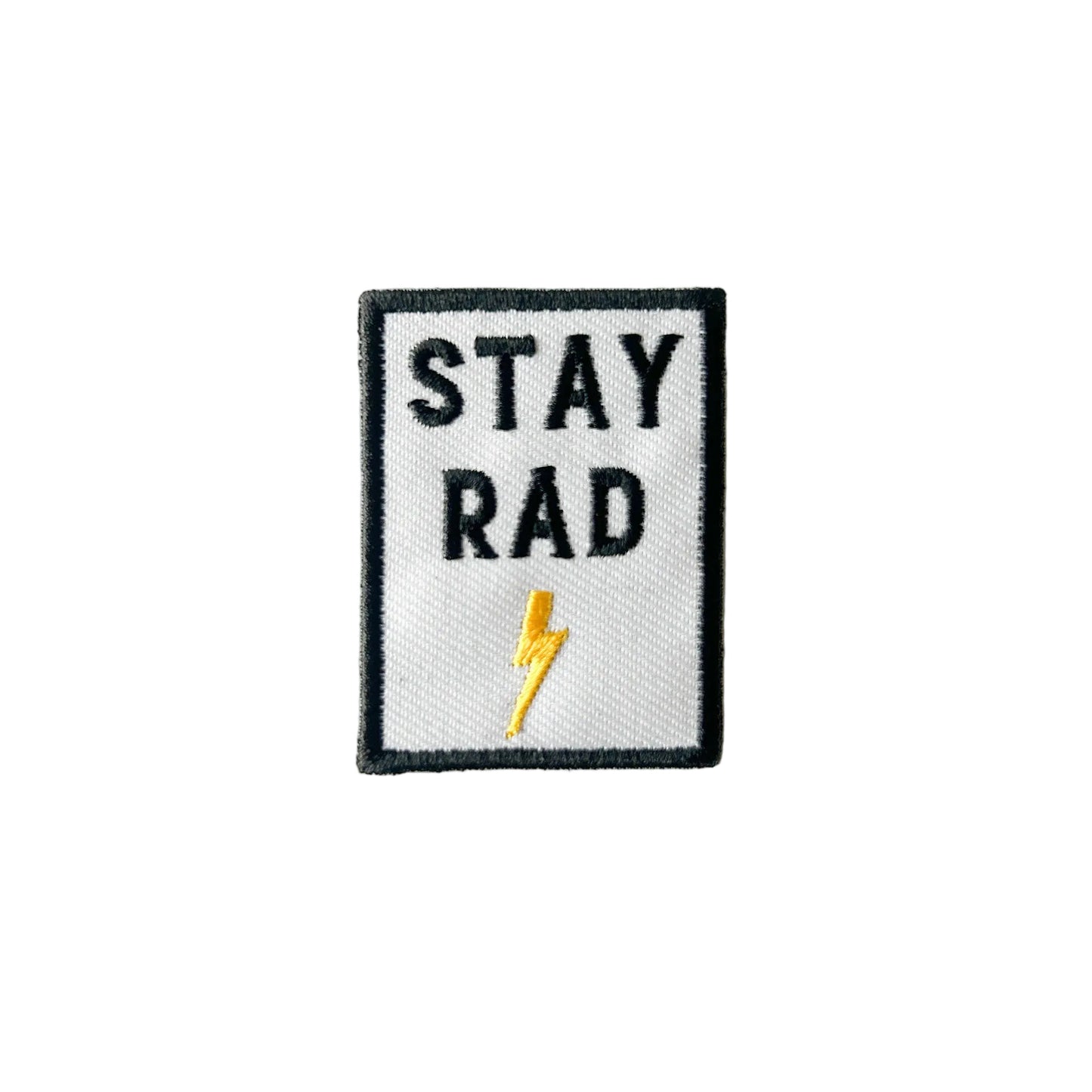 Stay Rad Embroidered Iron-On Patch