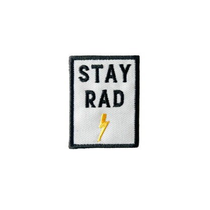 Stay Rad Embroidered Iron-On Patch