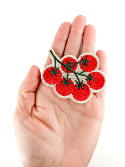 Tomato Vine Embroidered Patch Garden Lover Iron On Patch Hat
