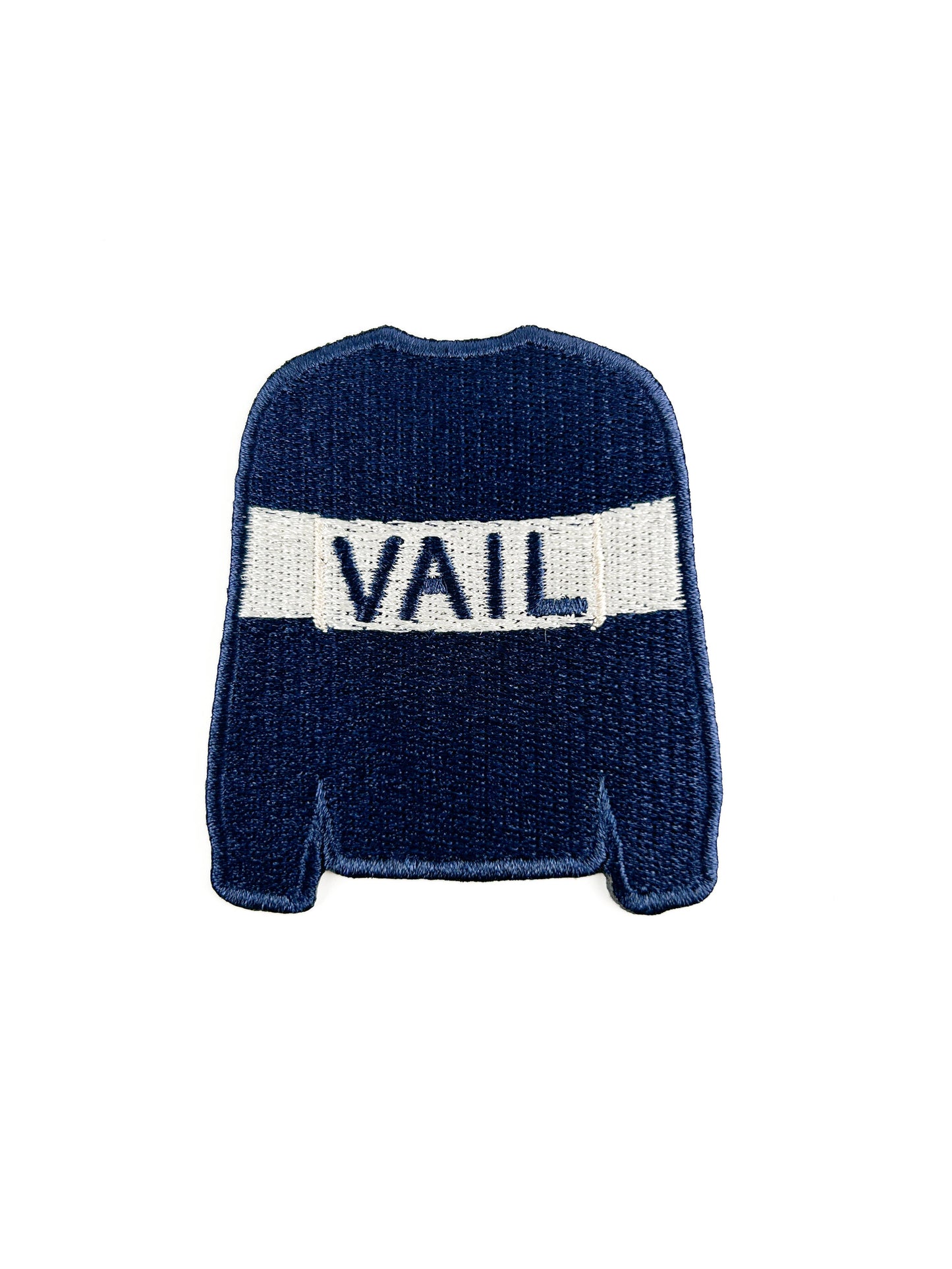 Vail Sweater Embroidered Patch | Ski Town Iron On Patch Hats
