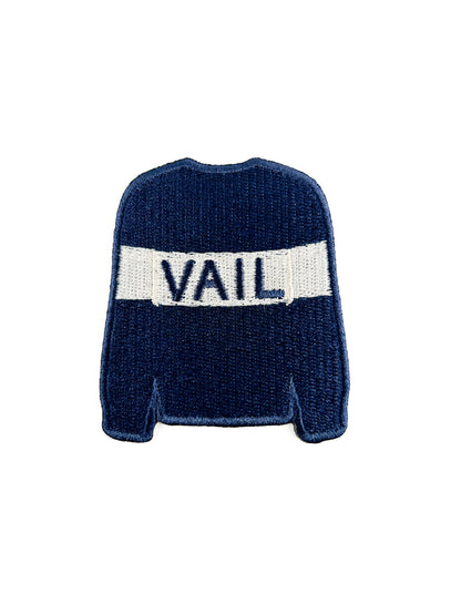 Vail Sweater Embroidered Patch | Ski Town Iron On Patch Hats