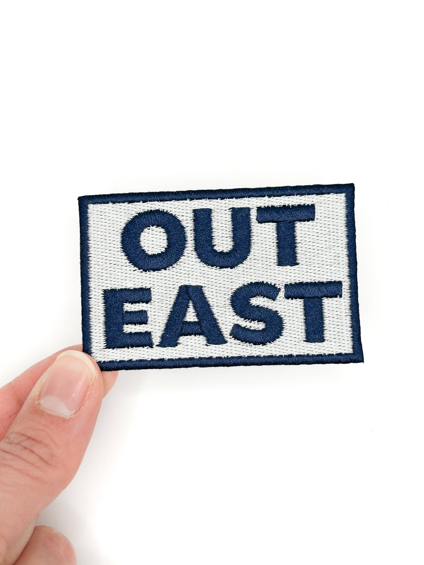 Out East Embroidered Patch Coastal, Preppy, Nautical, Travel