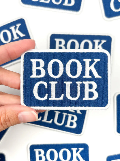 Book Club Embroidered Iron On Patch
