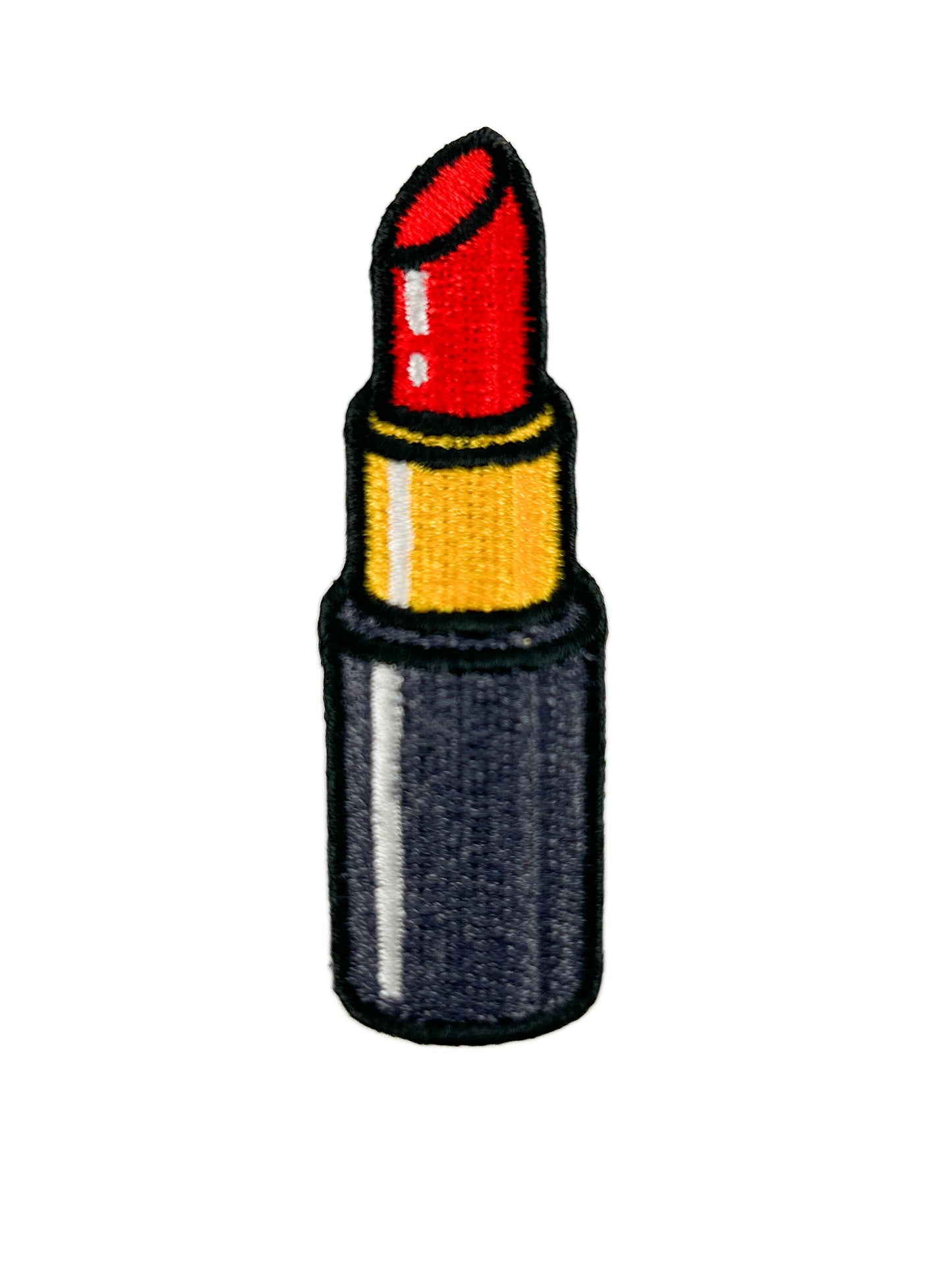 Lipstick Embroidered Patch Makeup Lover Iron On Patch Tote