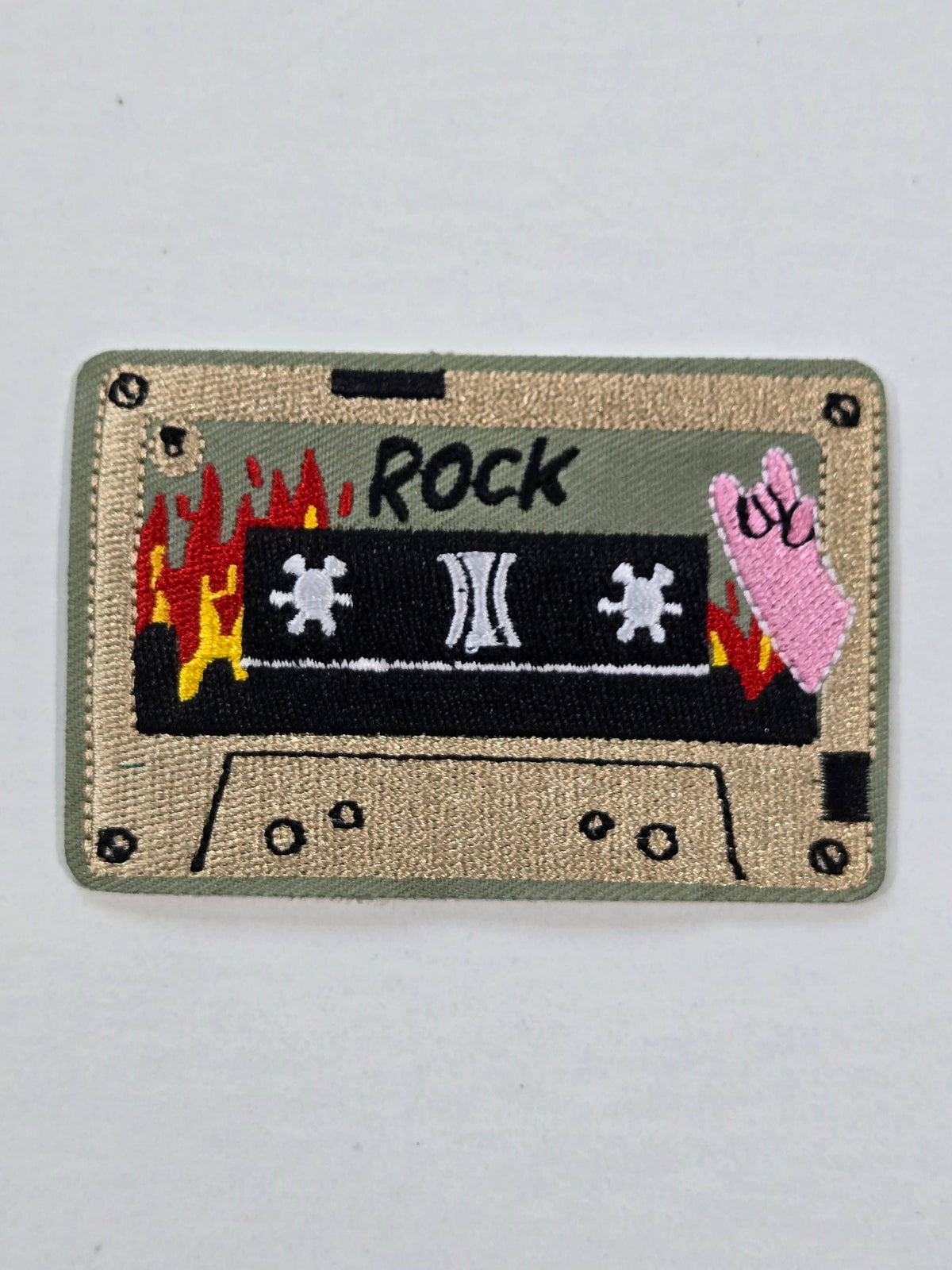 Rock Mix Tape Iron on Patch