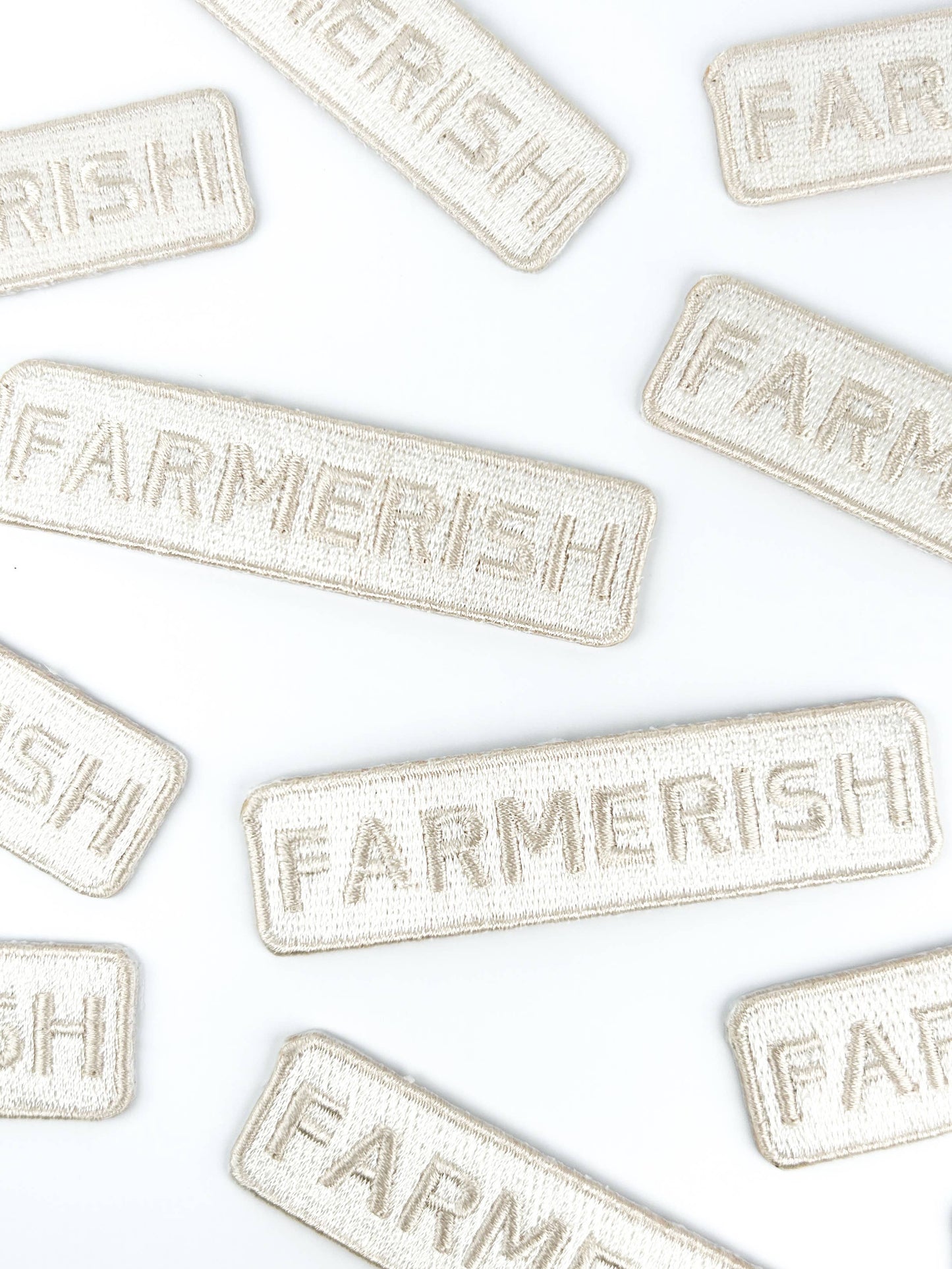 Farmerish Embroidered Iron-On Patch Homesteader Farm Garden