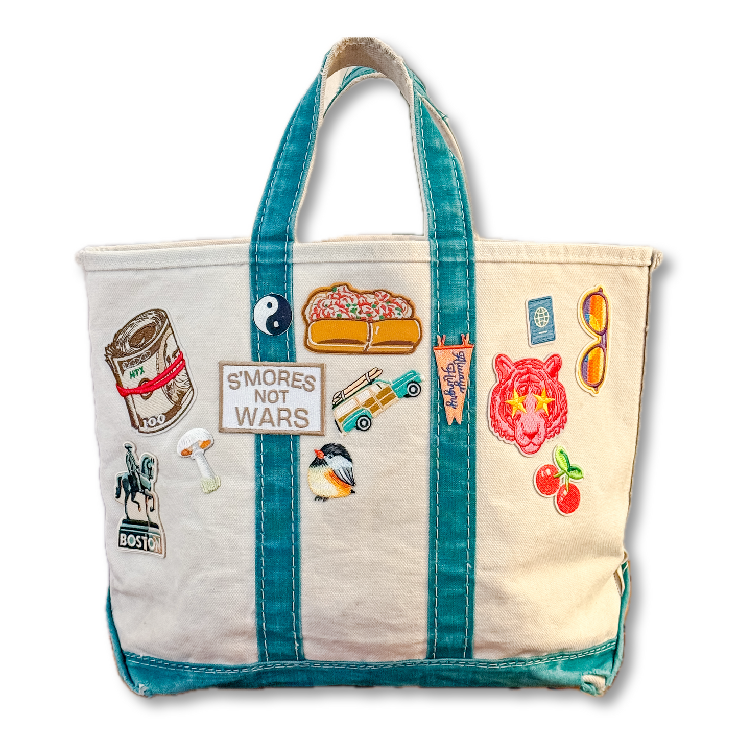 1:1 Vintage 1970s LL Bean Boat & Tote- The Global Hippie Medium Sawtooth