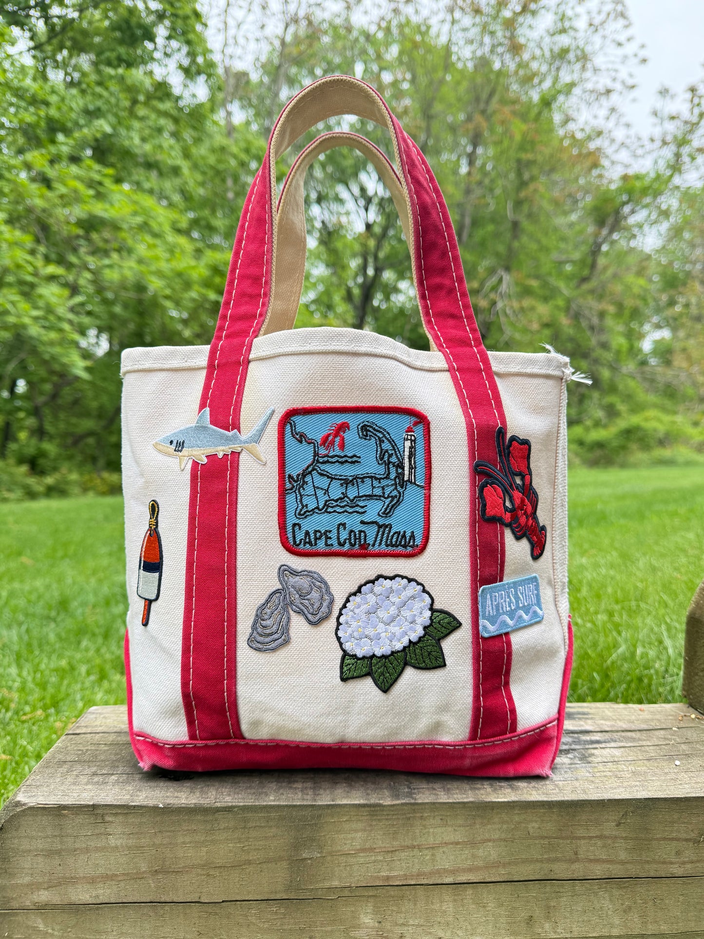 The Chatham Girl Vintage 1990s LL Bean Boat & Tote Red Small