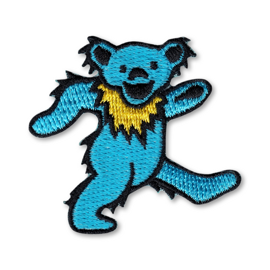 Blue Grateful Dead Jerry Bear 60s Rock Music Band 2” Iron On Patch