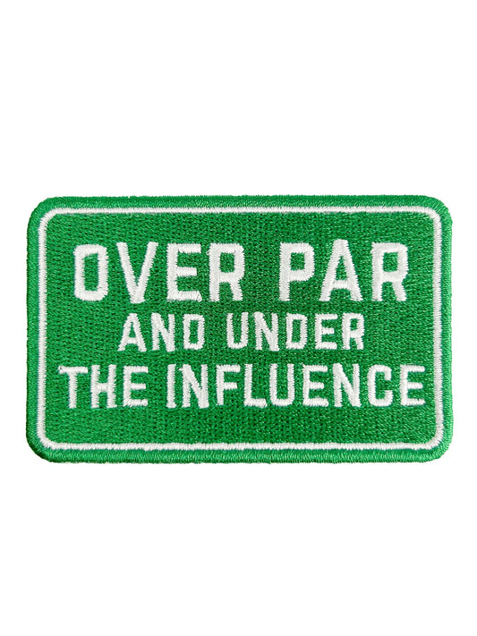 Over Par and Under the Influence Patch – Funny Golf Iron On