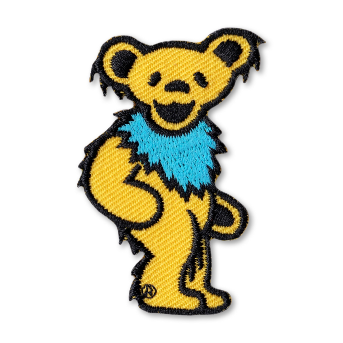 Yellow Grateful Dead Jerry Bear 1960s Rock Music 2” Iron On Patch
