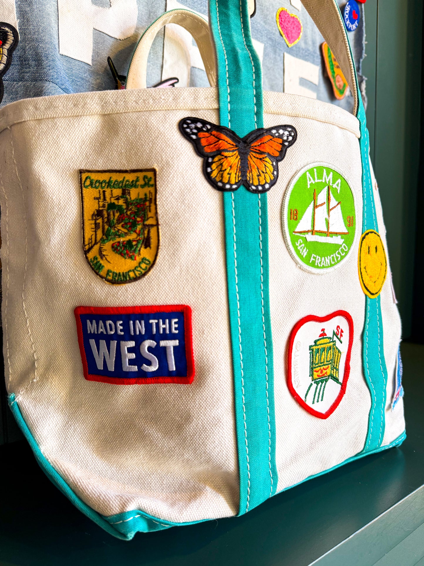 Custom Around the Way Girl Bag- Large