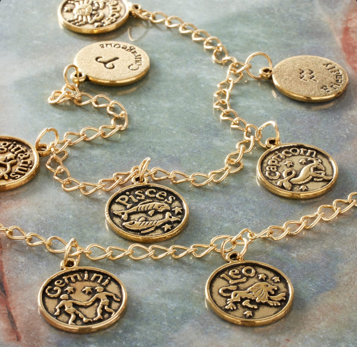 Antique Gold Zodiac