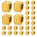 Gold Letter Cubes