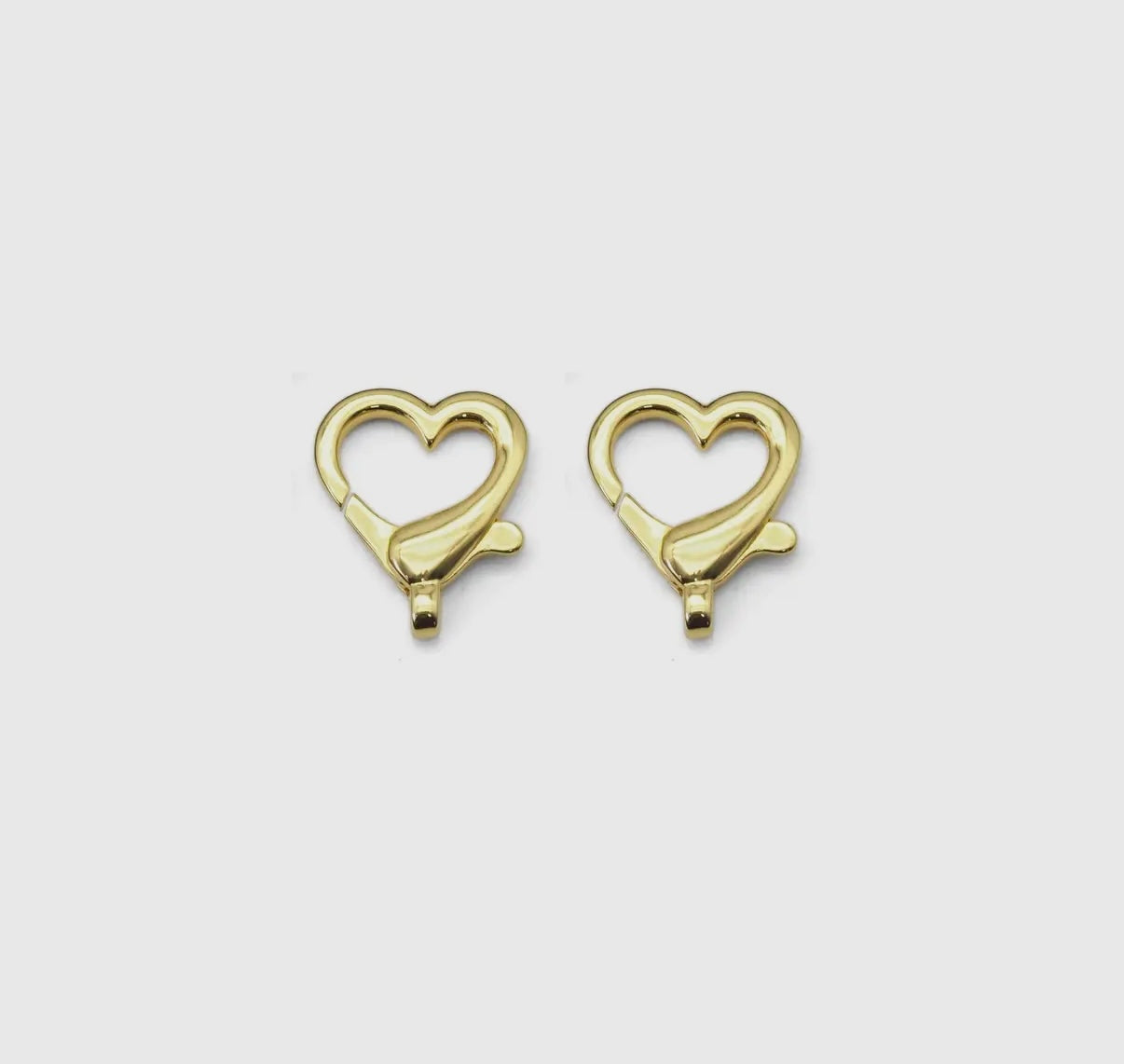 Gold Heart Carabiner