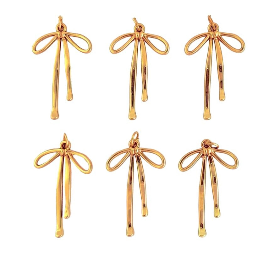 Gold Bow Charm
